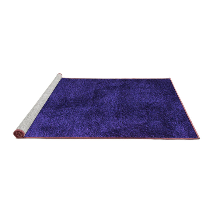 Sideview of Machine Washable Abstract Purple Contemporary Area Rugs, wshcon406pur
