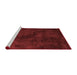 Contemporary Red Washable Rugs