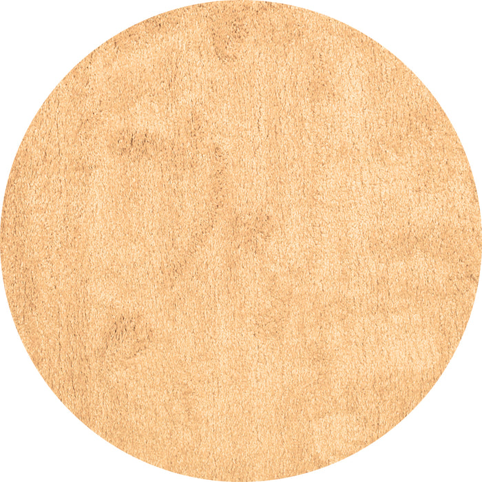 Round Abstract Brown Contemporary Rug, con407brn