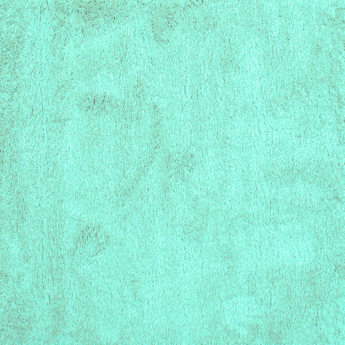 Square Machine Washable Abstract Turquoise Contemporary Area Rugs, wshcon407turq