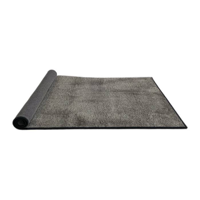 Thickness of Contemporary Gunmetal Gray Modern Rug, con408