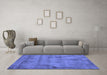 Machine Washable Abstract Blue Contemporary Rug in a Living Room, wshcon408blu