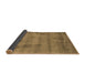 Sideview of Abstract Brown Contemporary Rug, con408brn