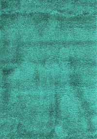 Abstract Turquoise Contemporary Rug, con408turq