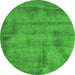 Machine Washable Abstract Green Contemporary Area Rugs, wshcon408grn