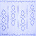 Square Machine Washable Solid Blue Modern Rug, wshcon409blu