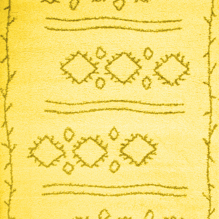 Solid Yellow Modern Rug, con409yw