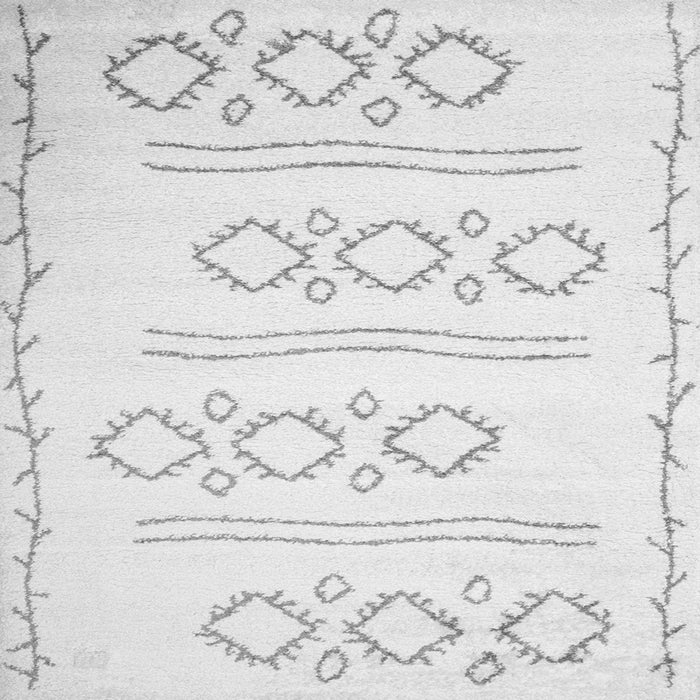 Serging Thickness of Solid Gray Modern Rug, con409gry