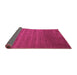 Sideview of Abstract Pink Contemporary Rug, con40pnk