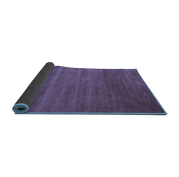 Sideview of Abstract Blue Contemporary Rug, con40blu