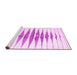 Sideview of Machine Washable Solid Pink Modern Rug, wshcon410pnk