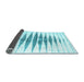 Sideview of Solid Light Blue Modern Rug, con410lblu