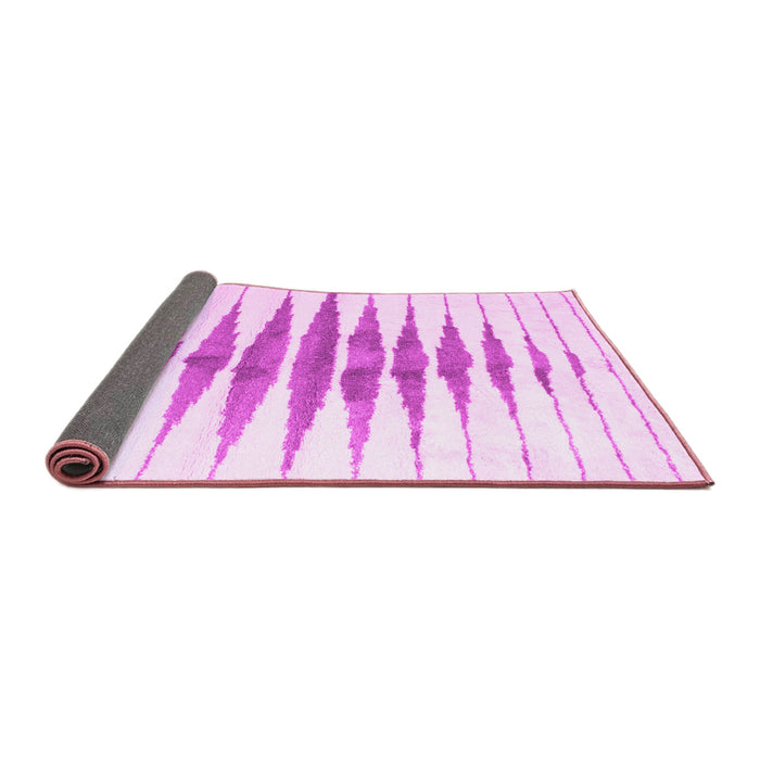 Sideview of Solid Pink Modern Rug, con410pnk