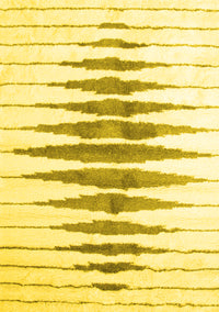 Solid Yellow Modern Rug, con410yw