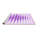 Sideview of Machine Washable Solid Purple Modern Area Rugs, wshcon410pur