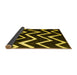 Sideview of Abstract Yellow Contemporary Rug, con411yw