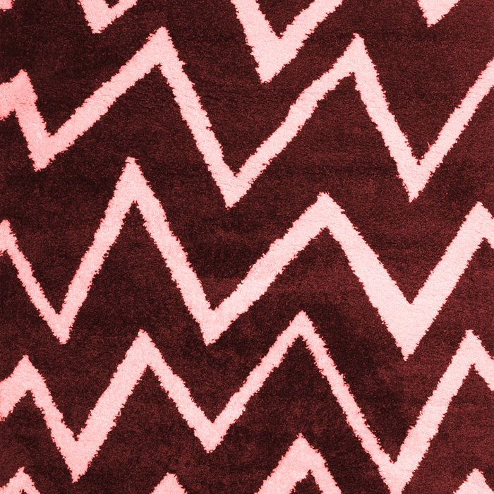 Machine Washable Abstract Red Contemporary Rug, wshcon411red