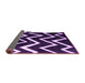 Sideview of Abstract Purple Contemporary Rug, con411pur