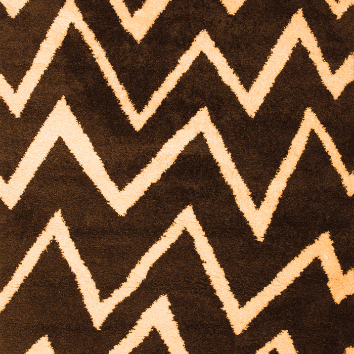 Abstract Orange Contemporary Rug, con411org