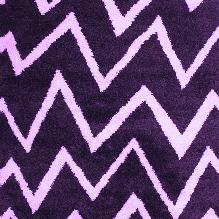 Machine Washable Abstract Purple Contemporary Area Rugs, wshcon411pur