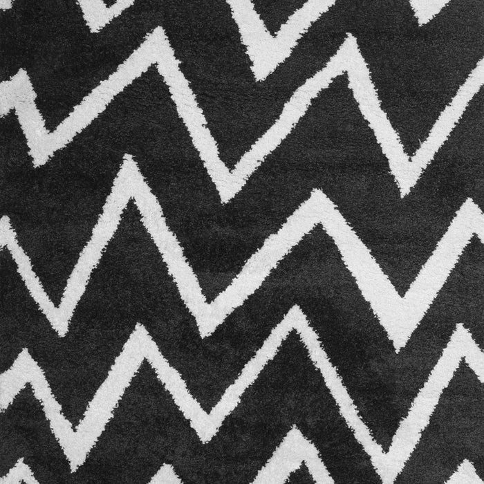 Abstract Gray Contemporary Rug, con411gry