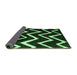 Sideview of Abstract Emerald Green Contemporary Rug, con411emgrn