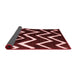 Abstract Red Contemporary Area Rugs