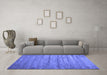 Machine Washable Abstract Blue Contemporary Rug in a Living Room, wshcon412blu