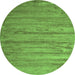 Machine Washable Abstract Green Contemporary Area Rugs, wshcon412grn