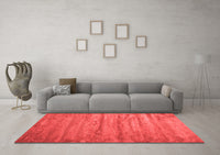 Machine Washable Abstract Red Contemporary Rug, wshcon412red