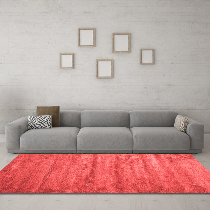 Contemporary Red Washable Rugs