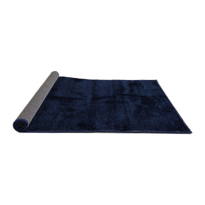 Thickness of Contemporary Blue Modern Rug, con413