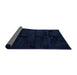 Thickness of Contemporary Blue Modern Rug, con413