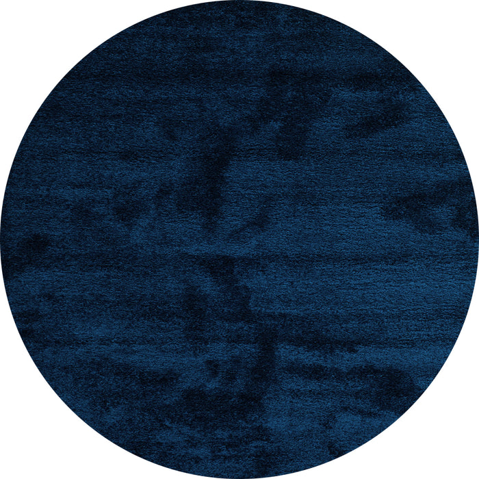 Round Abstract Light Blue Contemporary Rug, con413lblu