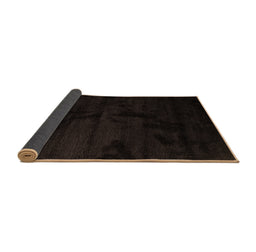 Sideview of Abstract Brown Contemporary Rug, con413brn