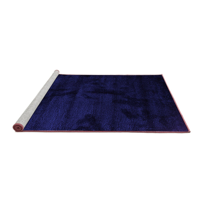 Sideview of Machine Washable Abstract Purple Contemporary Area Rugs, wshcon413pur