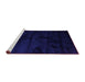 Sideview of Machine Washable Abstract Purple Contemporary Area Rugs, wshcon413pur