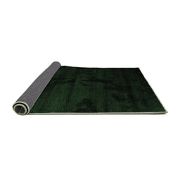 Sideview of Abstract Emerald Green Contemporary Rug, con413emgrn
