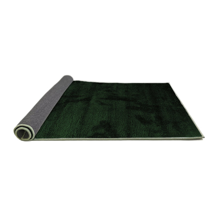 Sideview of Abstract Emerald Green Contemporary Rug, con413emgrn