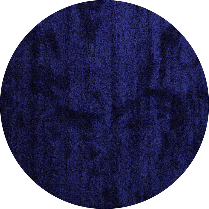 Round Abstract Purple Contemporary Rug, con413pur