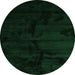 Machine Washable Abstract Green Contemporary Area Rugs, wshcon413grn