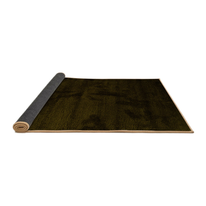 Sideview of Abstract Yellow Contemporary Rug, con413yw