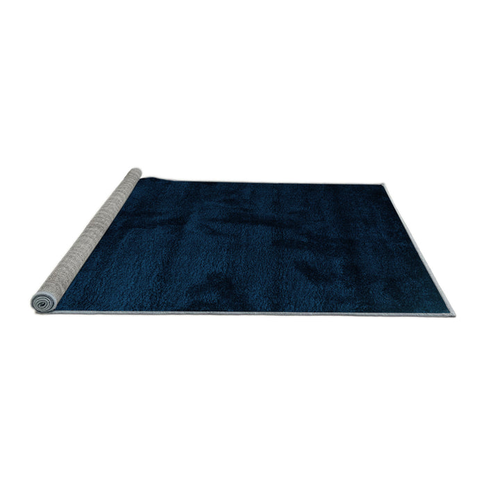 Sideview of Machine Washable Abstract Light Blue Contemporary Rug, wshcon413lblu