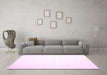 Machine Washable Solid Pink Modern Rug in a Living Room, wshcon414pnk