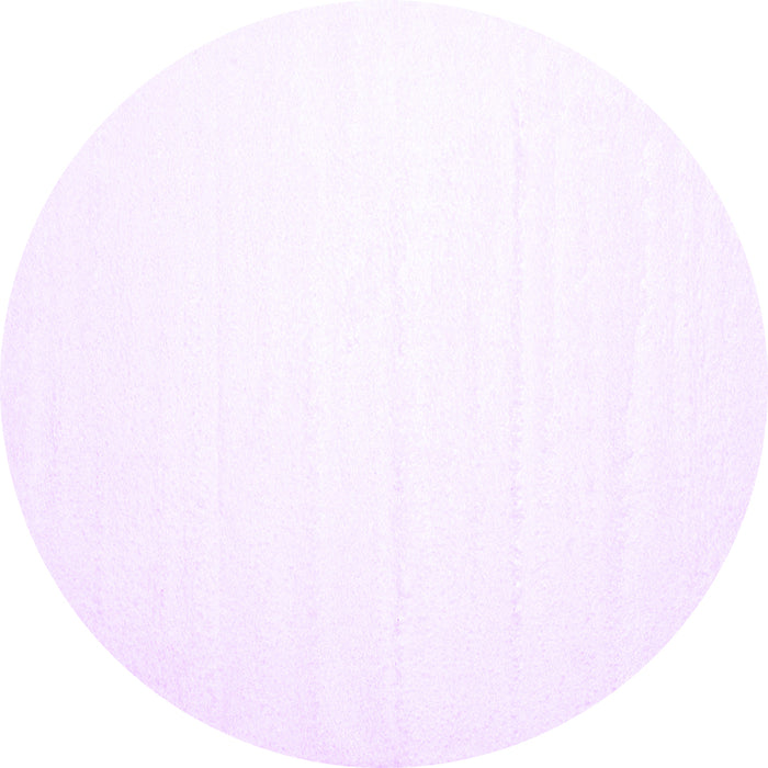 Round Solid Purple Modern Rug, con414pur