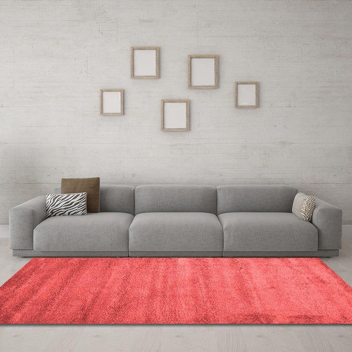 Contemporary Red Washable Rugs