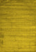 Abstract Yellow Contemporary Rug, con415yw