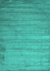 Abstract Turquoise Contemporary Rug, con415turq