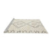 Serging Thickness of Machine Washable Contemporary Champagne Beige Rug, wshcon416