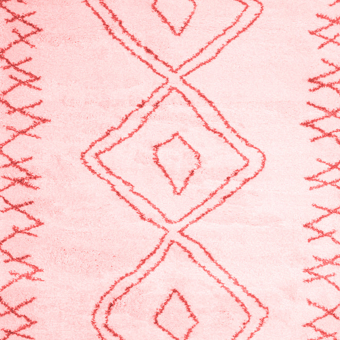 Machine Washable Solid Red Modern Rug, wshcon416red